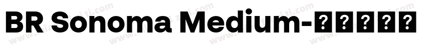 BR Sonoma Medium字体转换